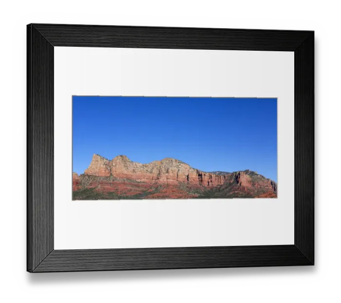 Framed Print : AZ, Sedona, Red Rock Country, Gibraltar, Lee Mountain, and Baby Bell