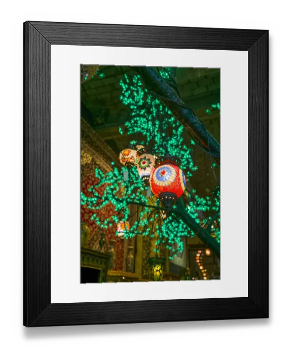 Framed Print : Netherlands, Rotterdam, middle eastern-themed lamps and lights