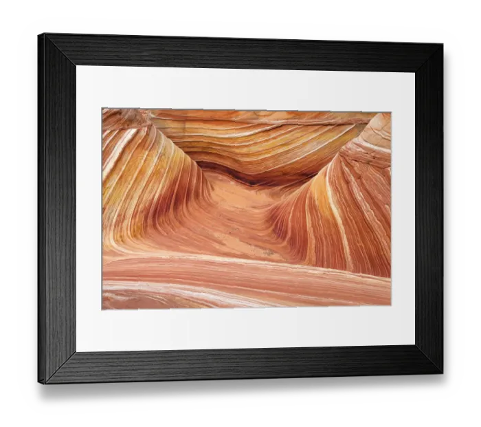 Framed Print : The Wave, Coyote Buttes, Paria-Vermilion Cliffs Wilderness, Arizona USA