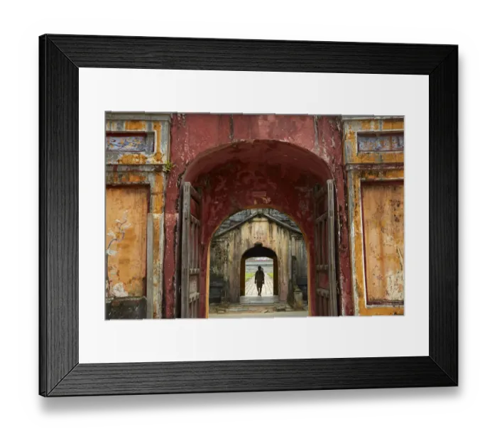 Framed Print : Gateways, Dien Tho Palace, Historic Hue Citadel (Imperial City), Hue, North Central Coast