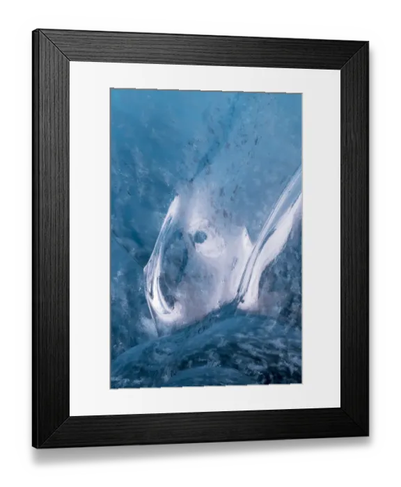Framed Print : Europe, Iceland, Southwest Iceland, Skaftafell National Park, Vatnajokull Ice Caves
