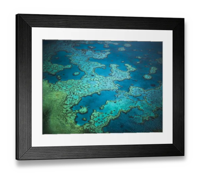 Framed Print : Great Barrier Reef, Queensland, Australia Framed Print : Great Barrier Reef, Queensland, Australia