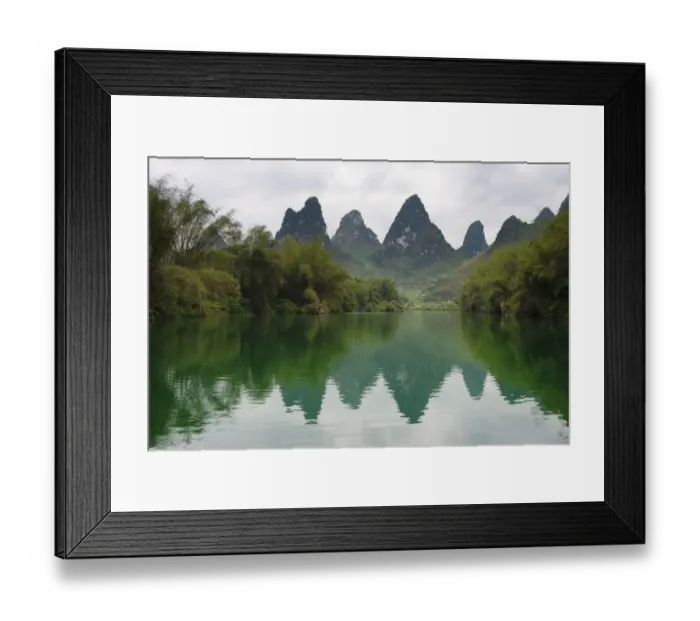Framed Print : Karst hills with Longjiang River, Yizhou, Guangxi Province, China Framed Print : Karst hills with Longjiang River, Yizhou, Guangxi Province, China