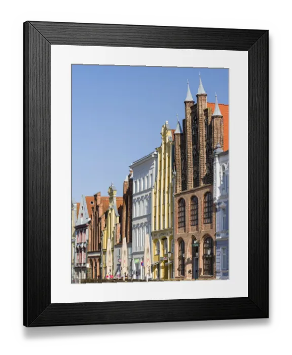 Framed Print : Buildings lining the Alte Markt (old market) Framed Print : Buildings lining the Alte Markt (old market)