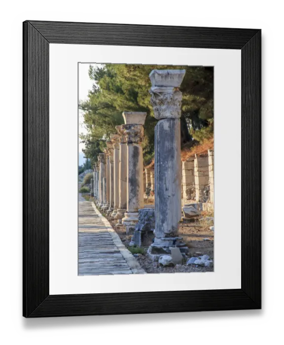 Framed Print : Turkey, Izmir Province, Selcuk, ancient city Ephesus, ancient world center of travel