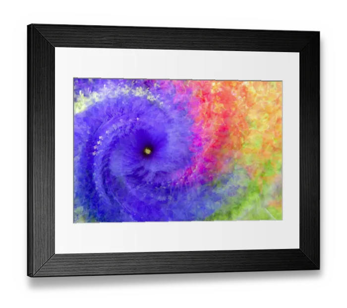 Framed Print : Multiple exposure of flowers with twirl for abstract effect Framed Print : Multiple exposure of flowers with twirl for abstract effect