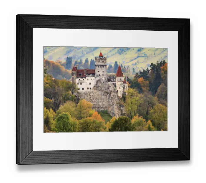 Framed Print : Bran, Romania. Castle Bran, Exterior. Draculas Castle Framed Print : Bran, Romania. Castle Bran, Exterior. Draculas Castle
