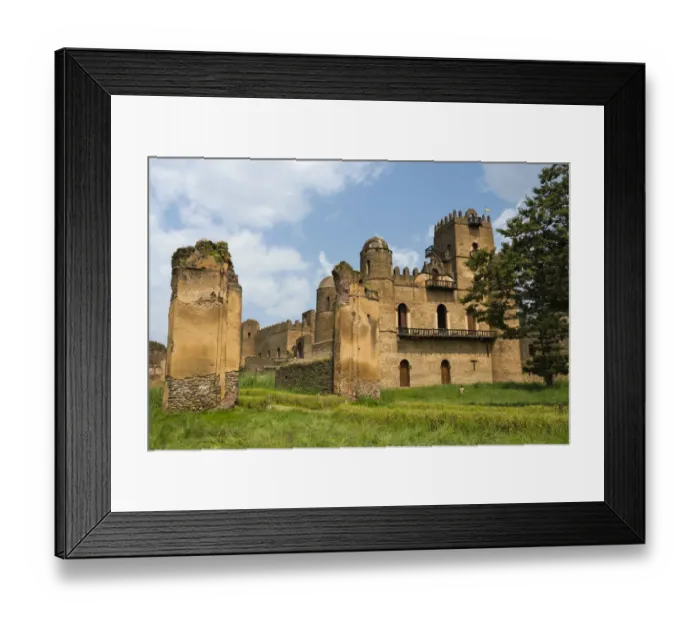 Framed Print : Fasilides Castle in the fortress-city of Fasil Ghebbi (founded by Emperor Fasilides) Framed Print : Fasilides Castle in the fortress-city of Fasil Ghebbi (founded by Emperor Fasilides)