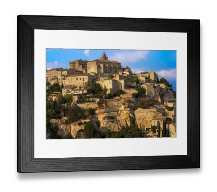 Framed Print : France, Provence, Gordes, village view Framed Print : France, Provence, Gordes, village view
