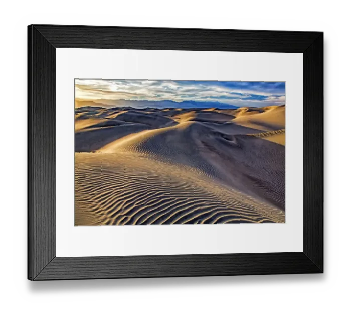 Framed Print : Biship; California; Death Valley; Death Valley National Park; Sand Dunes; USA