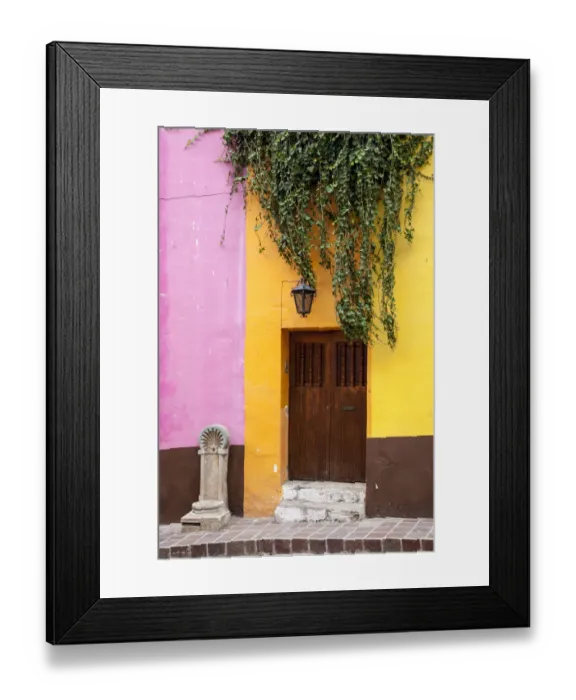 Framed Print : Mexico, Guanajuato, Door and Fountaiun in Guanajuato Framed Print : Mexico, Guanajuato, Door and Fountaiun in Guanajuato