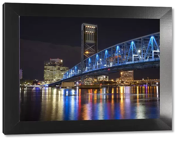 North America; USA; Florida; Jacksonville; The Main Street Bridge also known as the