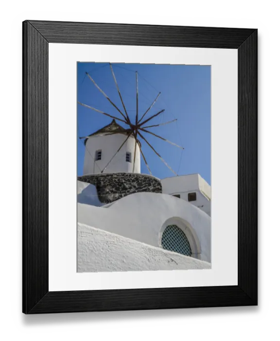 Framed Print : Santorini, Greece. White Washed Buildings and the Aegean Blue Sky Framed Print : Santorini, Greece. White Washed Buildings and the Aegean Blue Sky