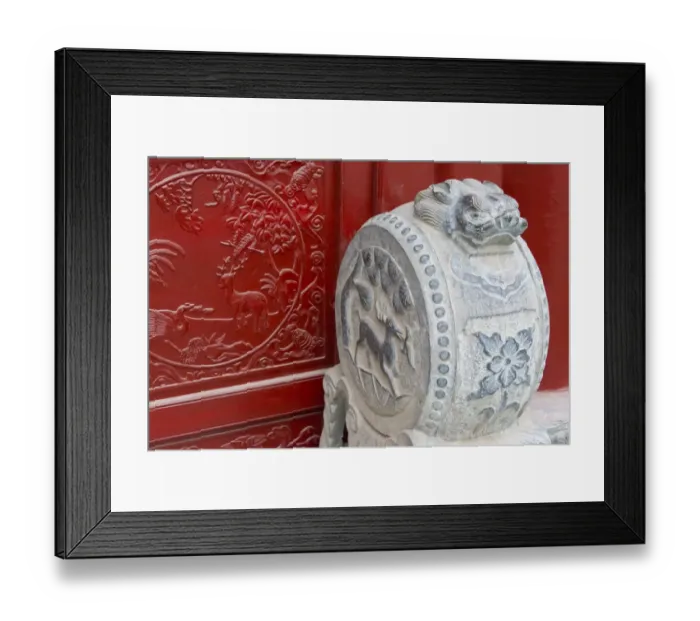 Framed Print : Stone statue in ancient Guangyuelou Tower, Liaocheng, Shandong Province, China Framed Print : Stone statue in ancient Guangyuelou Tower, Liaocheng, Shandong Province, China