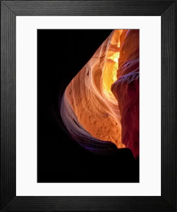 Framed Print : United States, Arizona, Slot Canyons, Canyon X, Swirling Rock