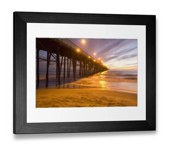 Framed Print : Sunset / Twilight, Oceanside Pier, Oceanside, North of San Diego, Californina, USA Framed Print : Sunset / Twilight, Oceanside Pier, Oceanside, North of San Diego, Californina, USA