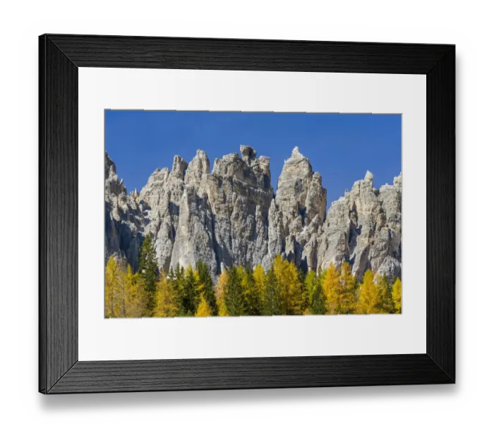 Framed Print : Peaks of the southern Civetta mountain range rising over Val dei Cantoni, in Framed Print : Peaks of the southern Civetta mountain range rising over Val dei Cantoni, in