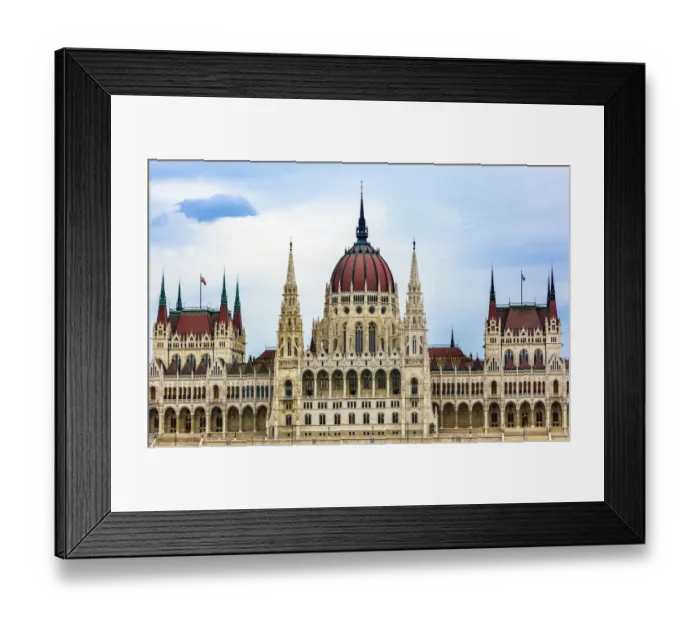 Framed Print : Parliament Building Budapest Hungary. Parliament Building built betwwn 1885 to 1904