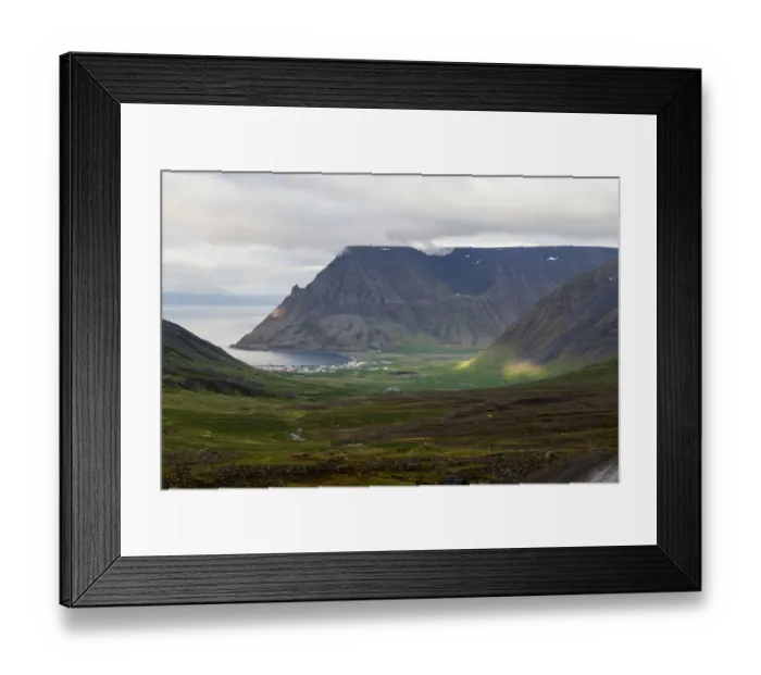 Framed Print : Europe, Iceland, Westfjords, Isafjaroardjup. View of the countryside near Isafjordur Framed Print : Europe, Iceland, Westfjords, Isafjaroardjup. View of the countryside near Isafjordur