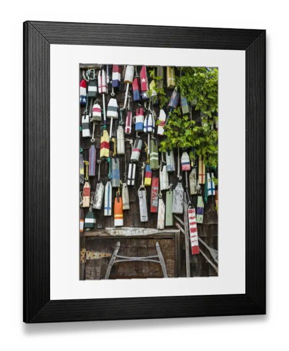 Framed Print : USA, Massachusetts, Cape Ann, Lanesville, small house covered in lobster traps Framed Print : USA, Massachusetts, Cape Ann, Lanesville, small house covered in lobster traps