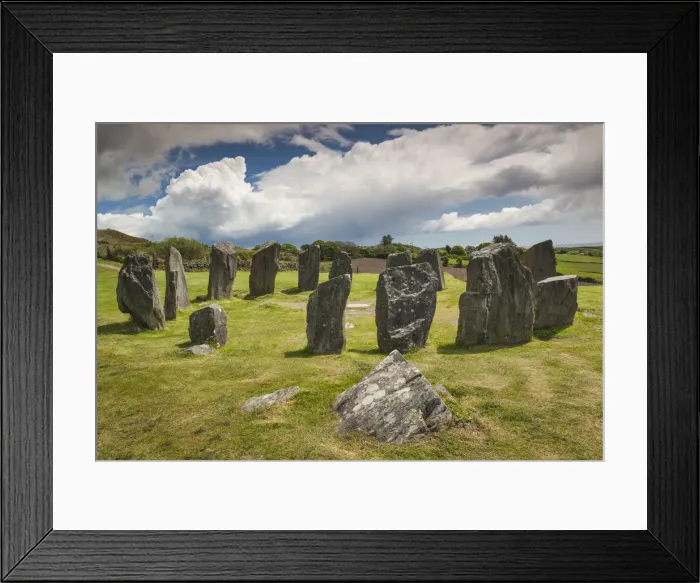 Framed Print : Ireland, County Cork, Drombeg, Drombeg Stone Circle, 5th century
