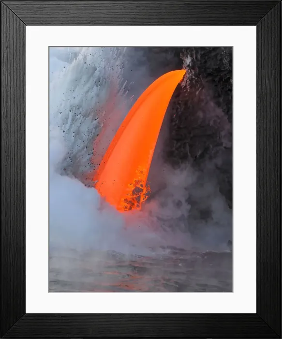 Framed Print : USA, Hawaii, Big Island. Lava from the Big Islands Pu u O o eruption Framed Print : USA, Hawaii, Big Island. Lava from the Big Islands Pu u O o eruption