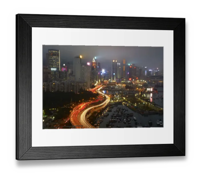 Framed Print : Island Eastern Corridor Motorway, Causeway Bay, and high-rises of Wan Chai and Central Framed Print : Island Eastern Corridor Motorway, Causeway Bay, and high-rises of Wan Chai and Central