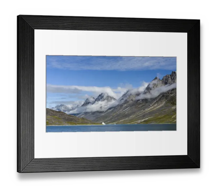 Framed Print : Landscape in the Unartoq Fjord in southern greenland. America, North America, Greenland Framed Print : Landscape in the Unartoq Fjord in southern greenland. America, North America, Greenland