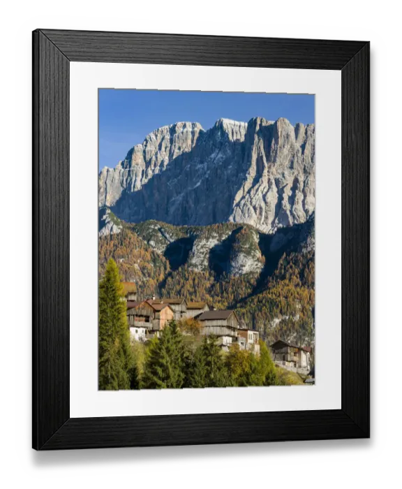Framed Print : Mount Civetta in the Veneto. La Civetta is one of the icons of the Dolomites Framed Print : Mount Civetta in the Veneto. La Civetta is one of the icons of the Dolomites