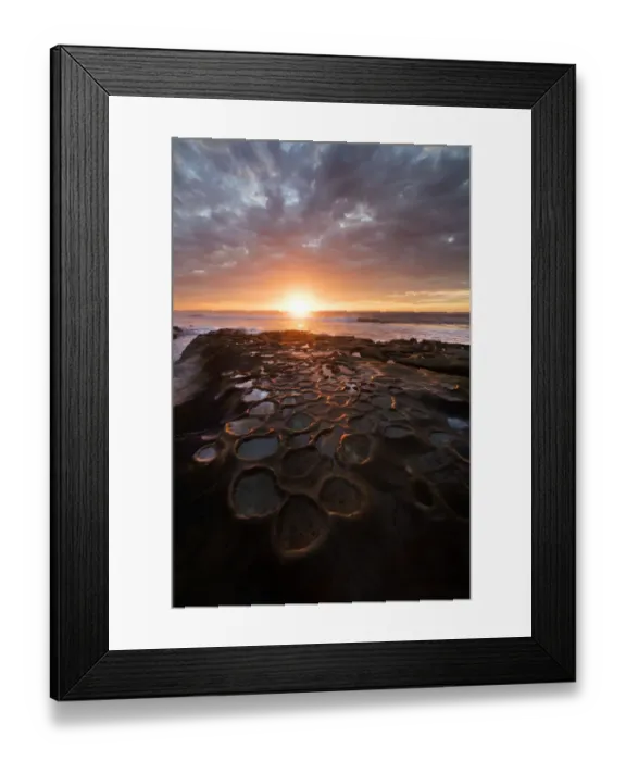 Framed Print : USA, California, La Jolla. Sunset over tidepools Framed Print : USA, California, La Jolla. Sunset over tidepools