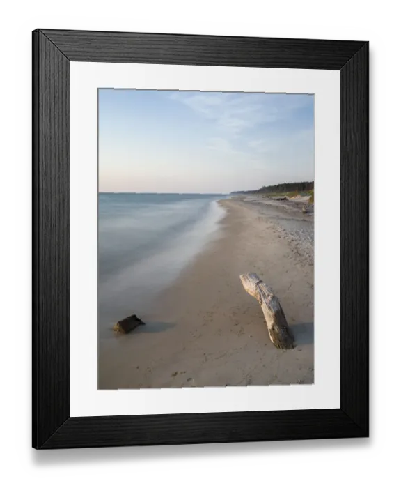 Framed Print : The Weststrand (western beach) on the Darss Peninsula