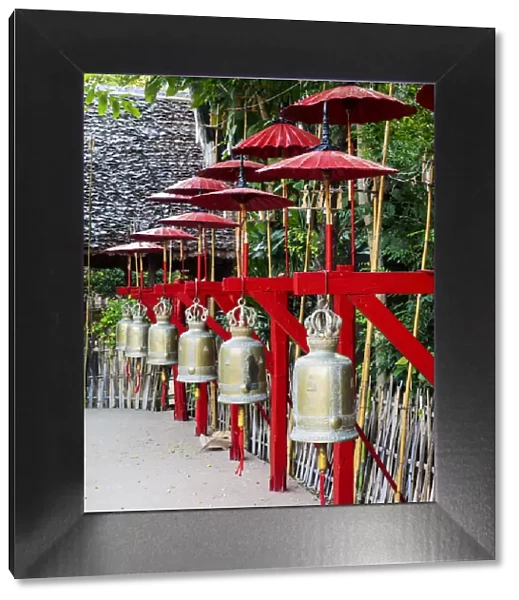 South East Asia; Thailand; Chiang Mai; Bells of Wat Prasingh is most visited place in