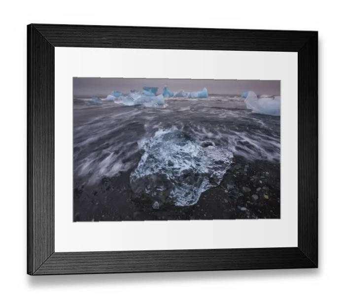 Framed Print : Bergy bits, Iceland Framed Print : Bergy bits, Iceland
