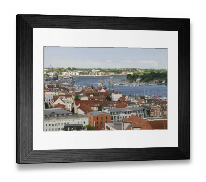 Framed Print : The hanseatic city of Rostock at the coast of the german baltic sea. Europe, Germany Framed Print : The hanseatic city of Rostock at the coast of the german baltic sea. Europe, Germany