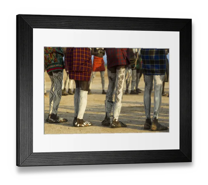 Framed Print : Africa, Ethiopia, Southern Omo Valley, Nyangaton Tribe. Nyangaton men are decorated Framed Print : Africa, Ethiopia, Southern Omo Valley, Nyangaton Tribe. Nyangaton men are decorated