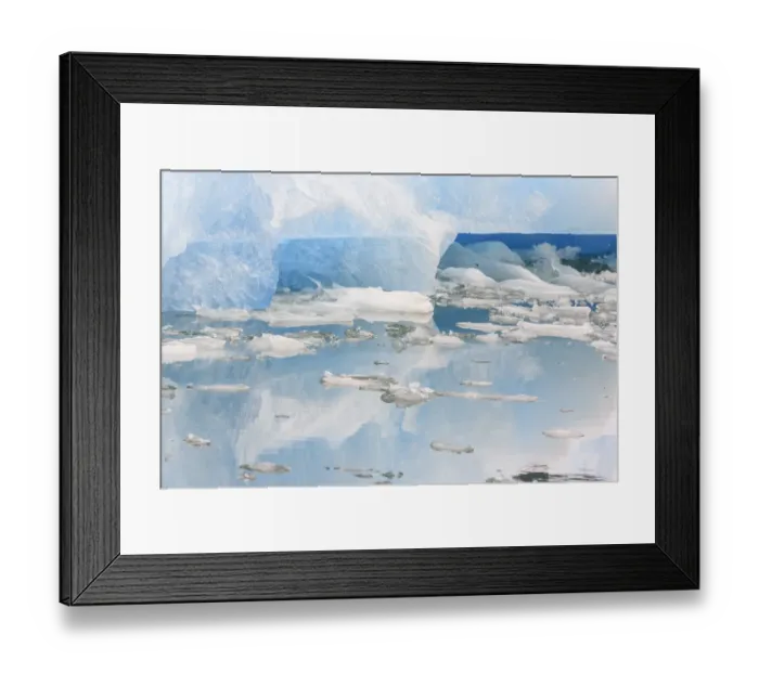 Framed Print : Le Conte Glacier, Southernmost Glacier in North America, S. E. Alaska near Petersburg