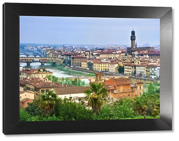 Europe, Italy, Florence. Panoramic city overview