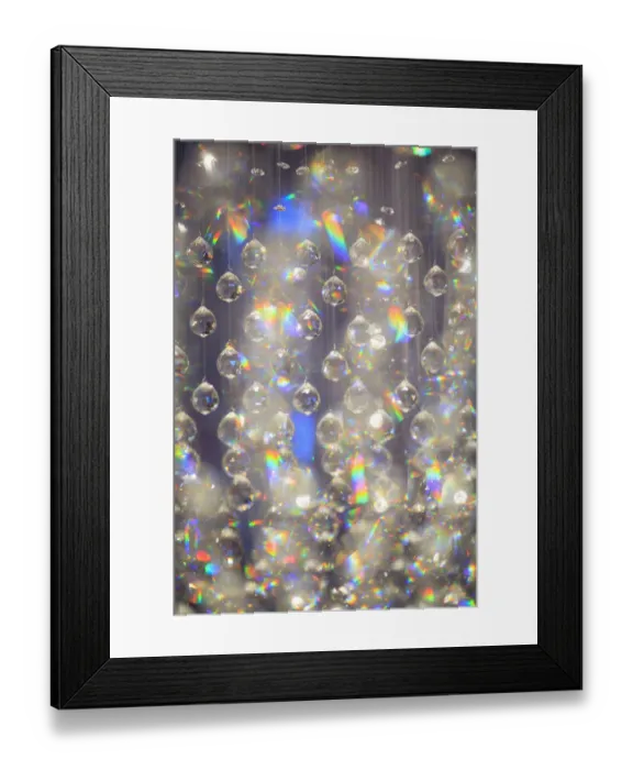 Framed Print : hanging glass decorations, graphic prismatic effect, Bangkok, Thailand, S. E. Asia Framed Print : hanging glass decorations, graphic prismatic effect, Bangkok, Thailand, S. E. Asia