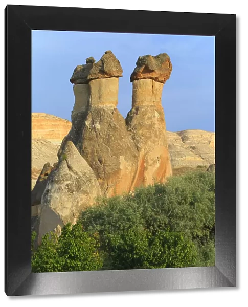 Turkey, Anatolia, Cappadocia, Goreme. Fairy Chimneys or rock formations