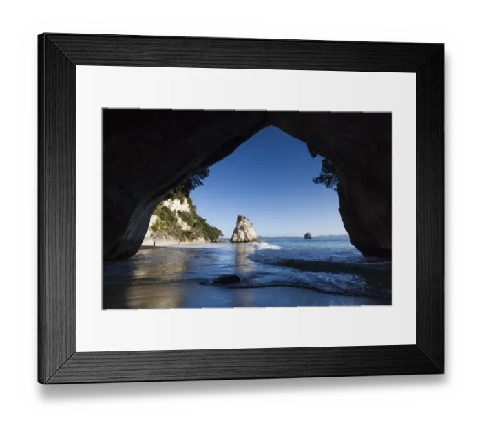 Framed Print : New Zealand, North Island, Coromandel Peninsula, Hahei, Cathedral Cove Framed Print : New Zealand, North Island, Coromandel Peninsula, Hahei, Cathedral Cove