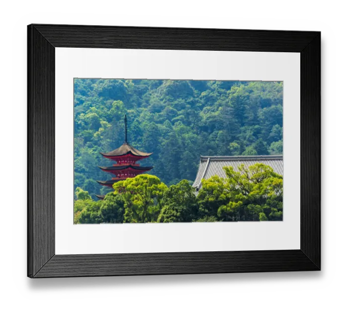 Framed Print : Five-Storied Pagoda (Gojunoto), Miyajima, Japan Framed Print : Five-Storied Pagoda (Gojunoto), Miyajima, Japan