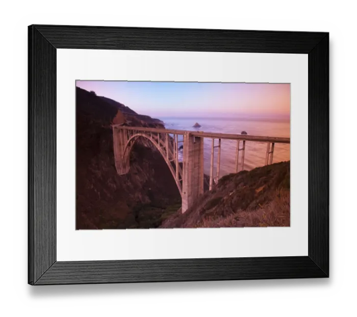Framed Print : Scenic Bixby Bridge south of Carmel Highlands, Central California Coast, USA Framed Print : Scenic Bixby Bridge south of Carmel Highlands, Central California Coast, USA
