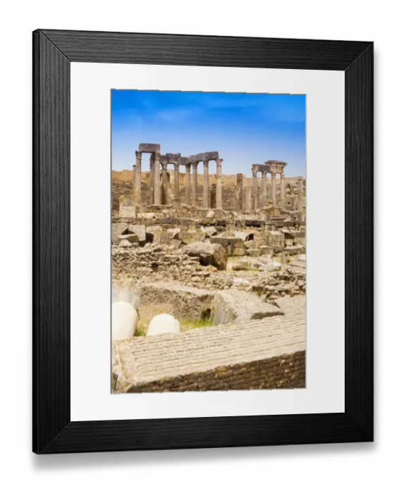 Framed Print : The Theatre, Roman ruins, Dougga Archaeological Site, UNESCO World Heritage Site Framed Print : The Theatre, Roman ruins, Dougga Archaeological Site, UNESCO World Heritage Site