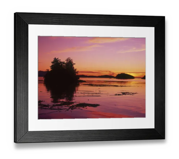 Framed Print : Inside Passage, N. Vancouver Island Sunset Scenic, B. C Framed Print : Inside Passage, N. Vancouver Island Sunset Scenic, B. C