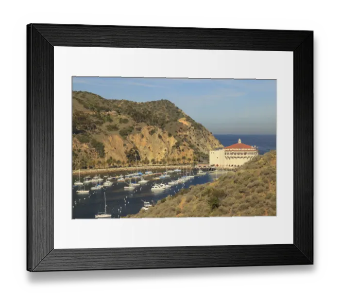 Framed Print : town of Avalon on Catalina Island, Southern CA, USA Framed Print : town of Avalon on Catalina Island, Southern CA, USA