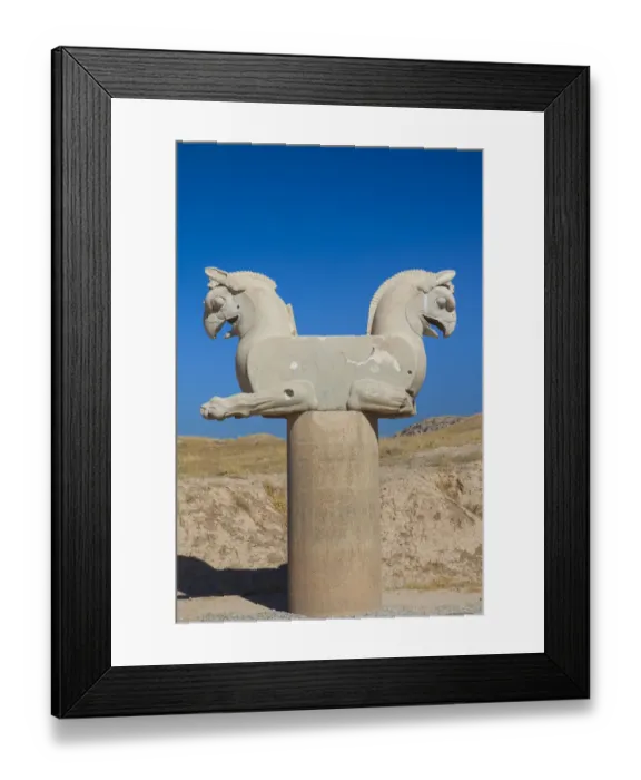 Framed Print : Iran, Central Iran, Persepolis, 6th century BC ancient city, griffon monument Framed Print : Iran, Central Iran, Persepolis, 6th century BC ancient city, griffon monument