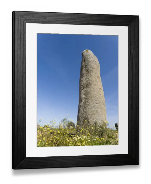 Framed Print : Menhir de Outeiro near Monsaraz in the Alentejo. Europe, Southern Europe, Portugal Framed Print : Menhir de Outeiro near Monsaraz in the Alentejo. Europe, Southern Europe, Portugal