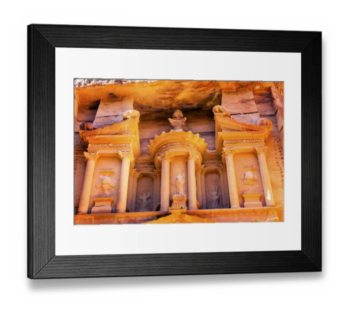 Framed Print : Yellow Golden Treasury Morning Siq Petra Jordan Petra Jordan Framed Print : Yellow Golden Treasury Morning Siq Petra Jordan Petra Jordan