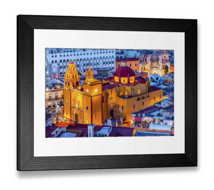 Framed Print : Our Lady of Guanajuato Church Guanajuato, Mexico From Le Pipila Overlook