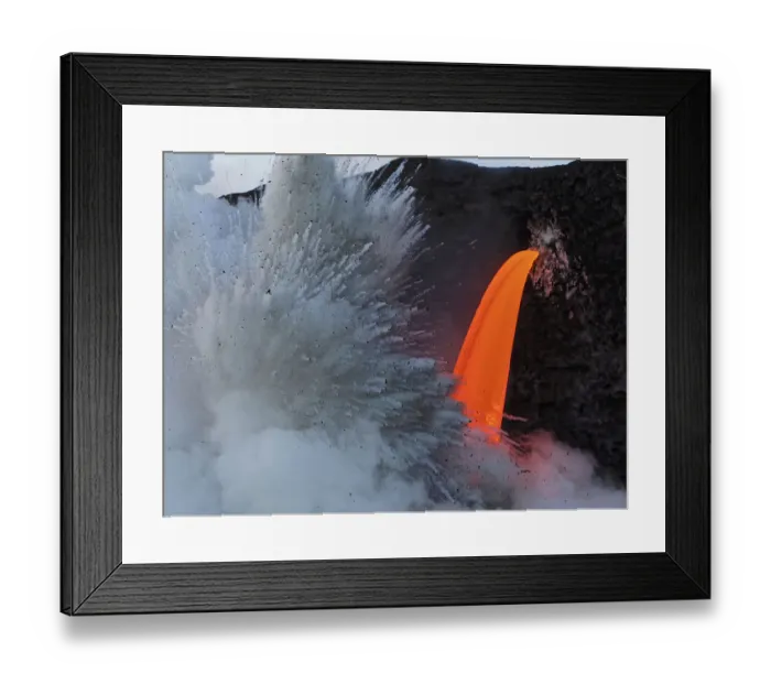Framed Print : USA, Hawaii, Big Island. Lava from the Big Islands Pu u O o eruption Framed Print : USA, Hawaii, Big Island. Lava from the Big Islands Pu u O o eruption